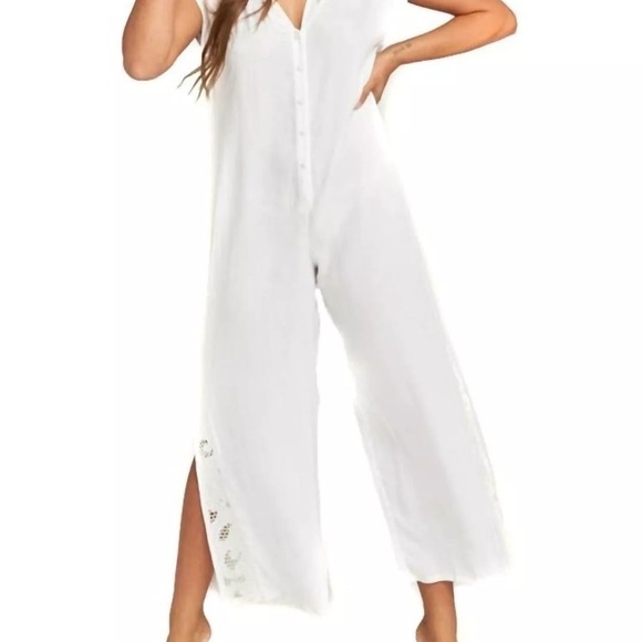 Show Me Your MuMu Pants - Show Me Your Mumu Romper White Lace Size Small